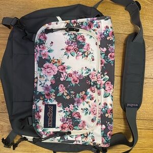 Jansport Floral Print Messenger Bag